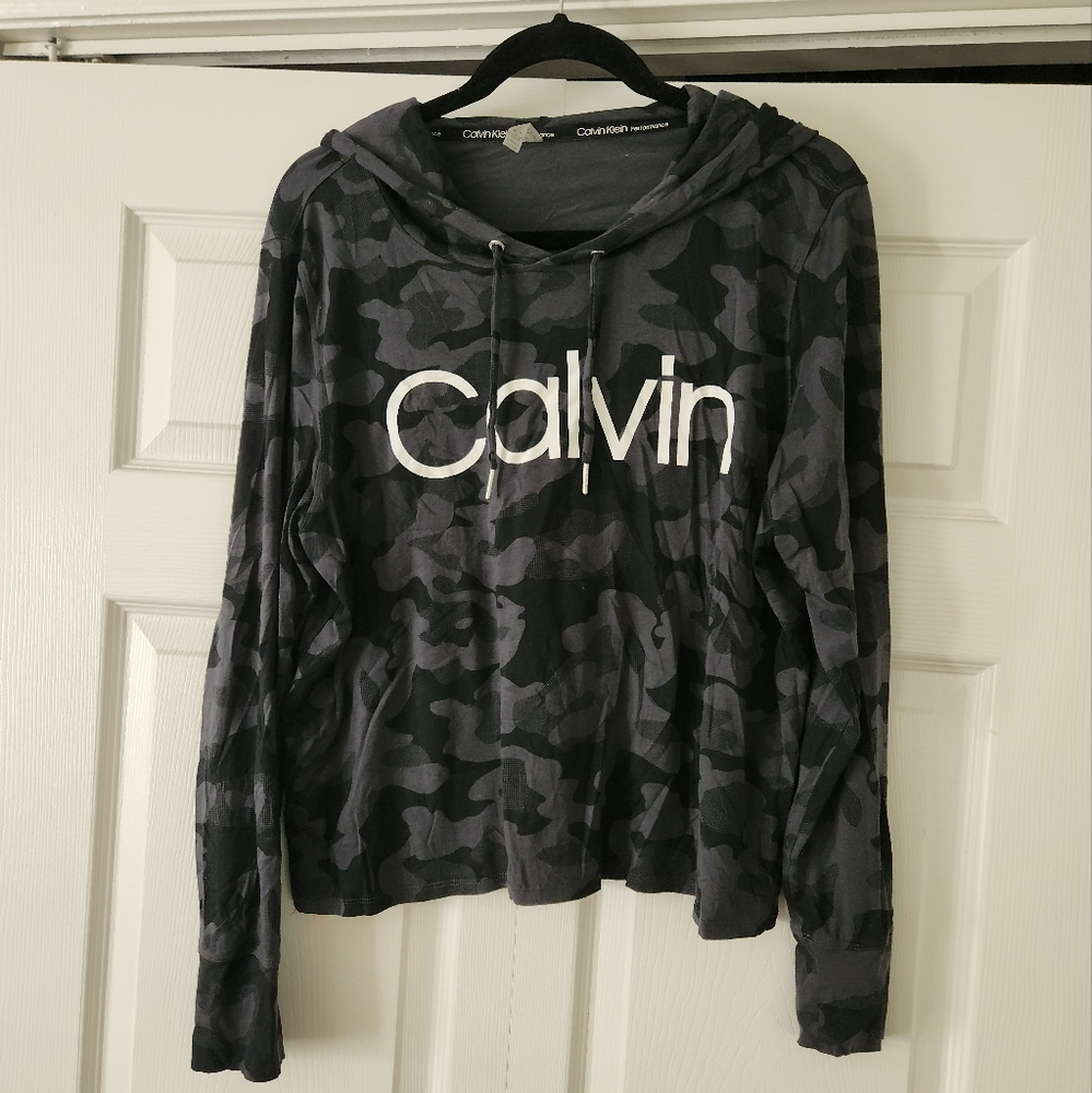 Calvin Klein Black Camo T-Shirt Hoodie